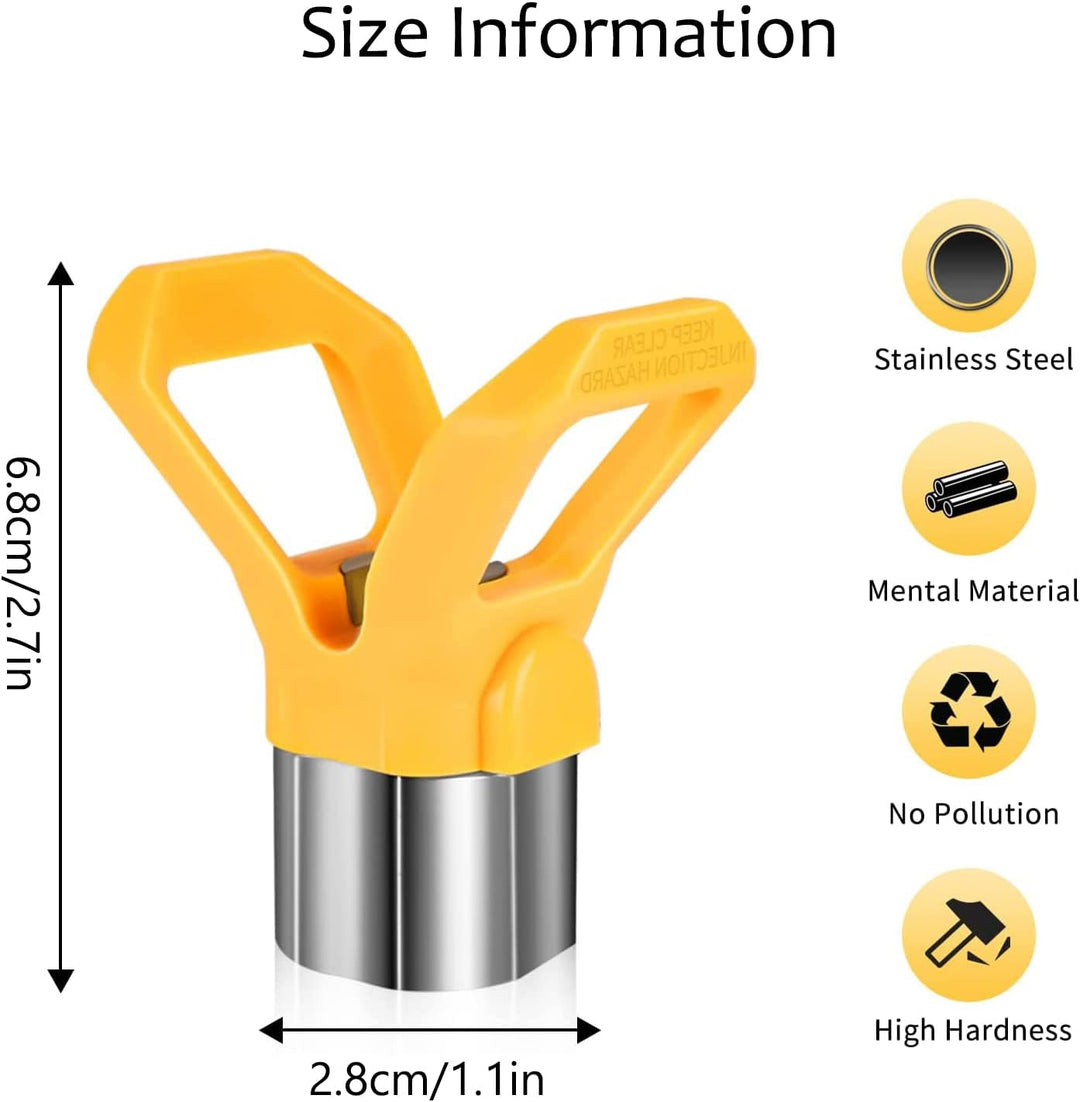 WOOLUCK® Airless Düse mit Spitzendichtung, für Airless Farbsprühsysteme (Typ 215 311 317 517) Typ A,