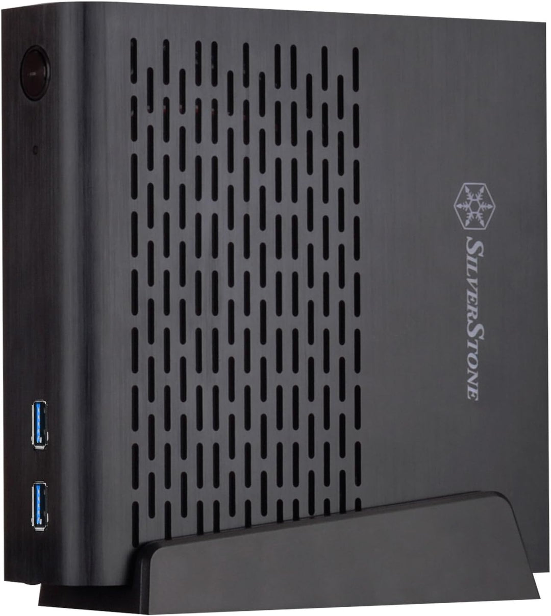 SilverStone SST-PT13B-USB3.0 - Petit Thin Mini-ITX Computer Gehäuse, USB 3.0, schwarz, SST-PT13B-USB