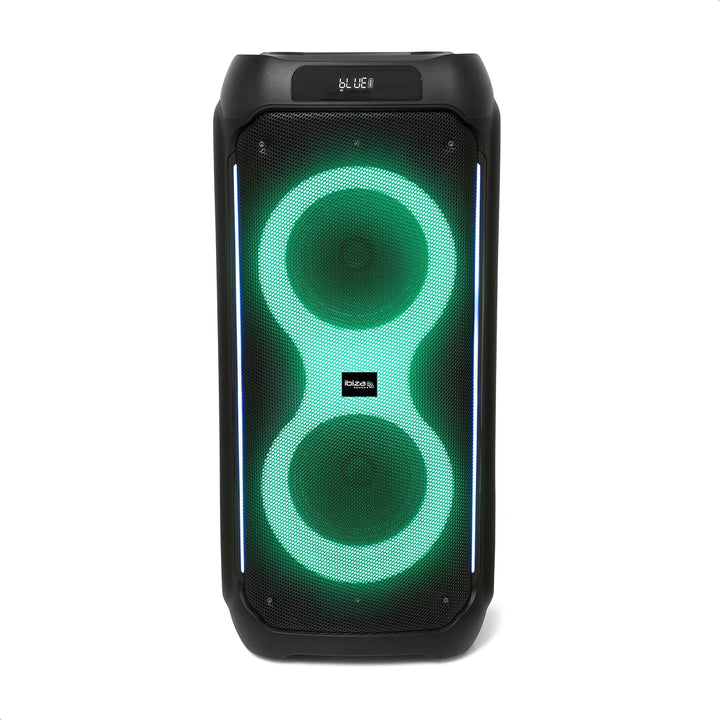 Ibiza - COLUMBA800 - Leistungsstarker 2x8/20cm Akku-Lautsprecher - Bluetooth, Micro-SD, USB, Aux, 2