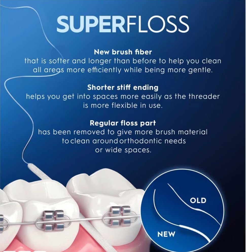 Oral-B SuperFloss 50 Fäden, er Pack (x 1 Stück), 1