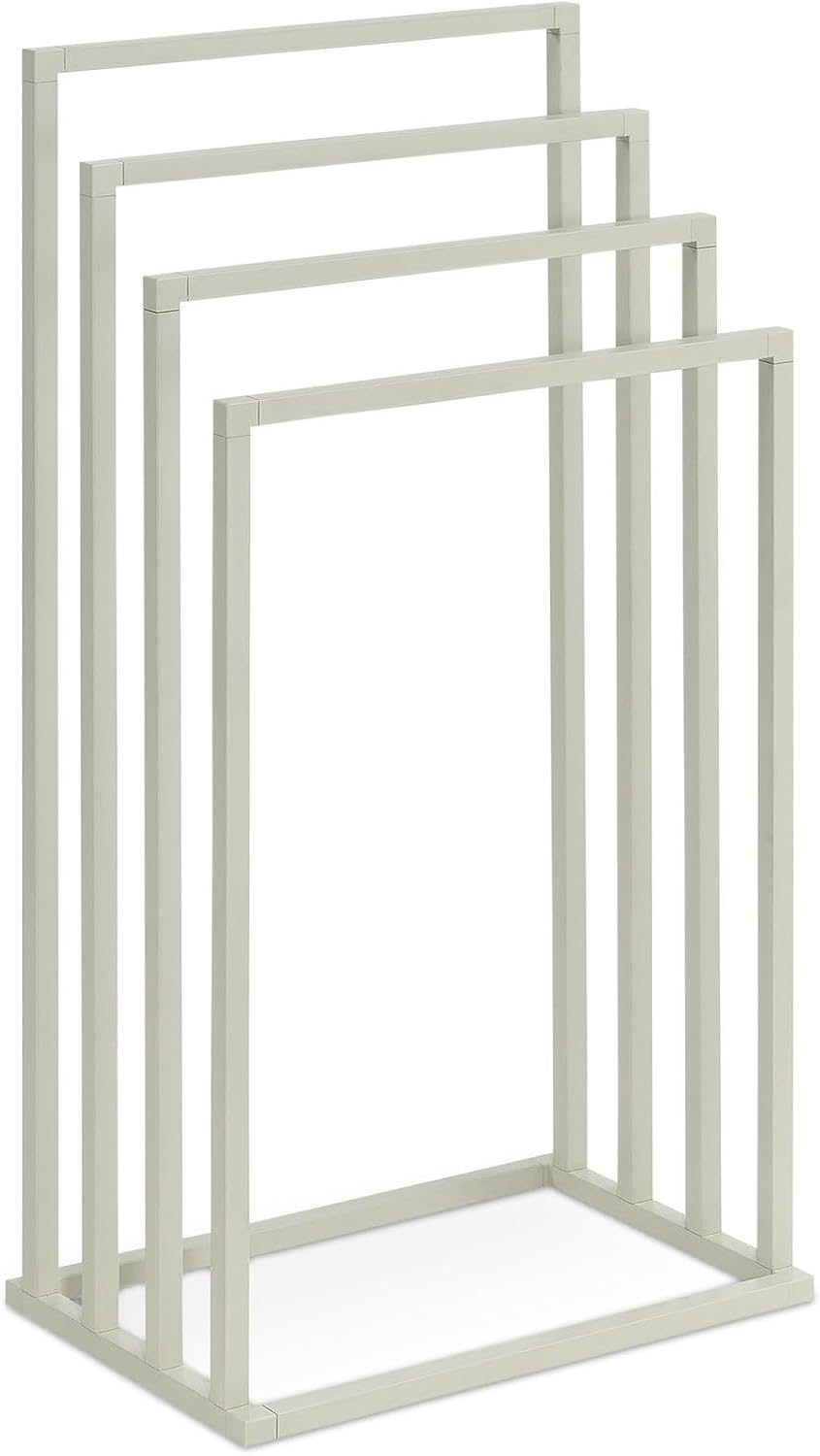 IDIMEX Handtuchhalter Senza freistehend, beige – moderner Handtuchständer mit 4 Stangen, Metallgeste
