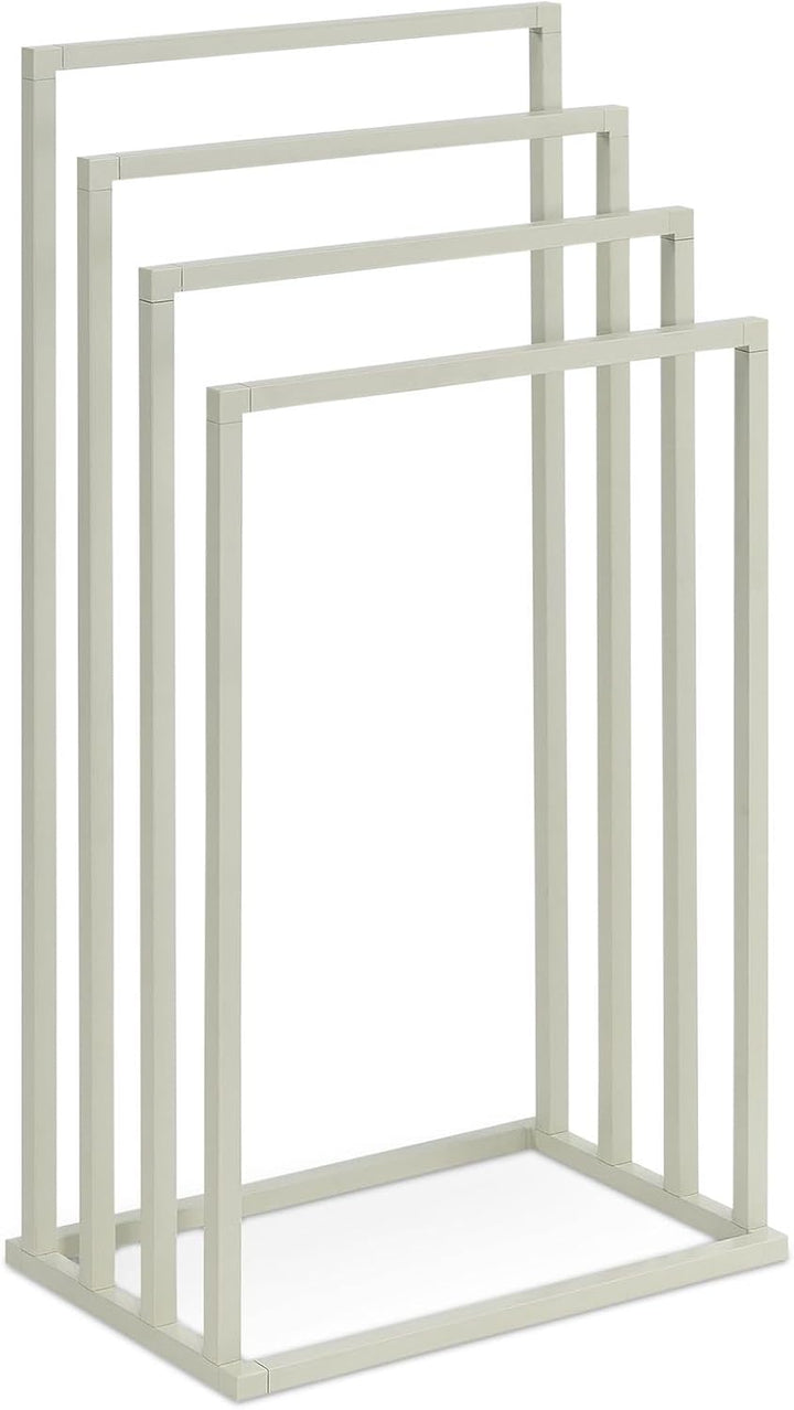IDIMEX Handtuchhalter Senza freistehend, beige – moderner Handtuchständer mit 4 Stangen, Metallgeste
