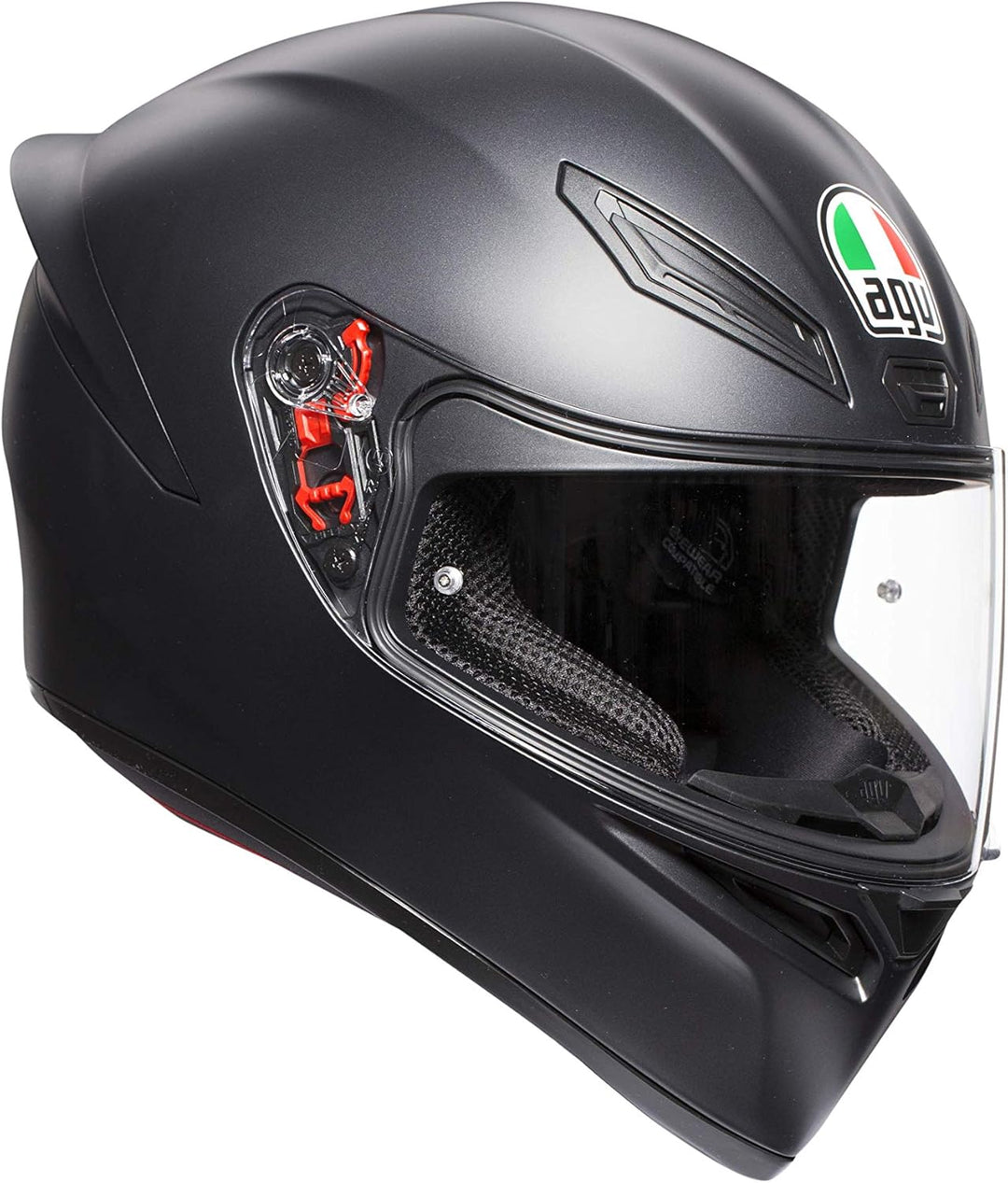 AGV K1 E2205 Helm, massiv, matt schwarz, Grösse MS Matt Schwarz MS, Matt Schwarz MS