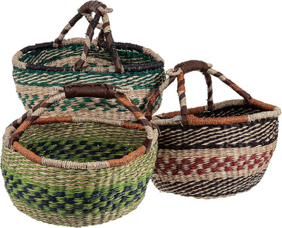 SIDCO Seegras Tasche Afrika Einkaufskorb Strohtasche Kenia Bag Korb Einkaufstasche