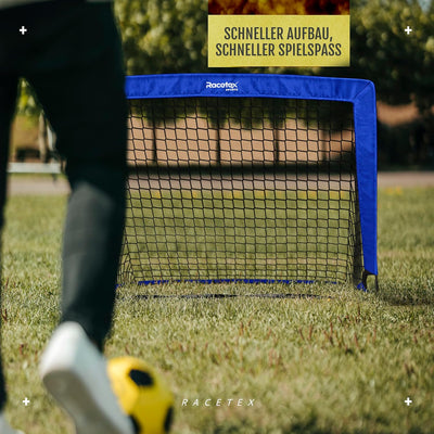 Racetex 2er Fussballtor Kinder Set - Fussball Tore inkl. nützlicher Tasche zum Transportieren - Vers