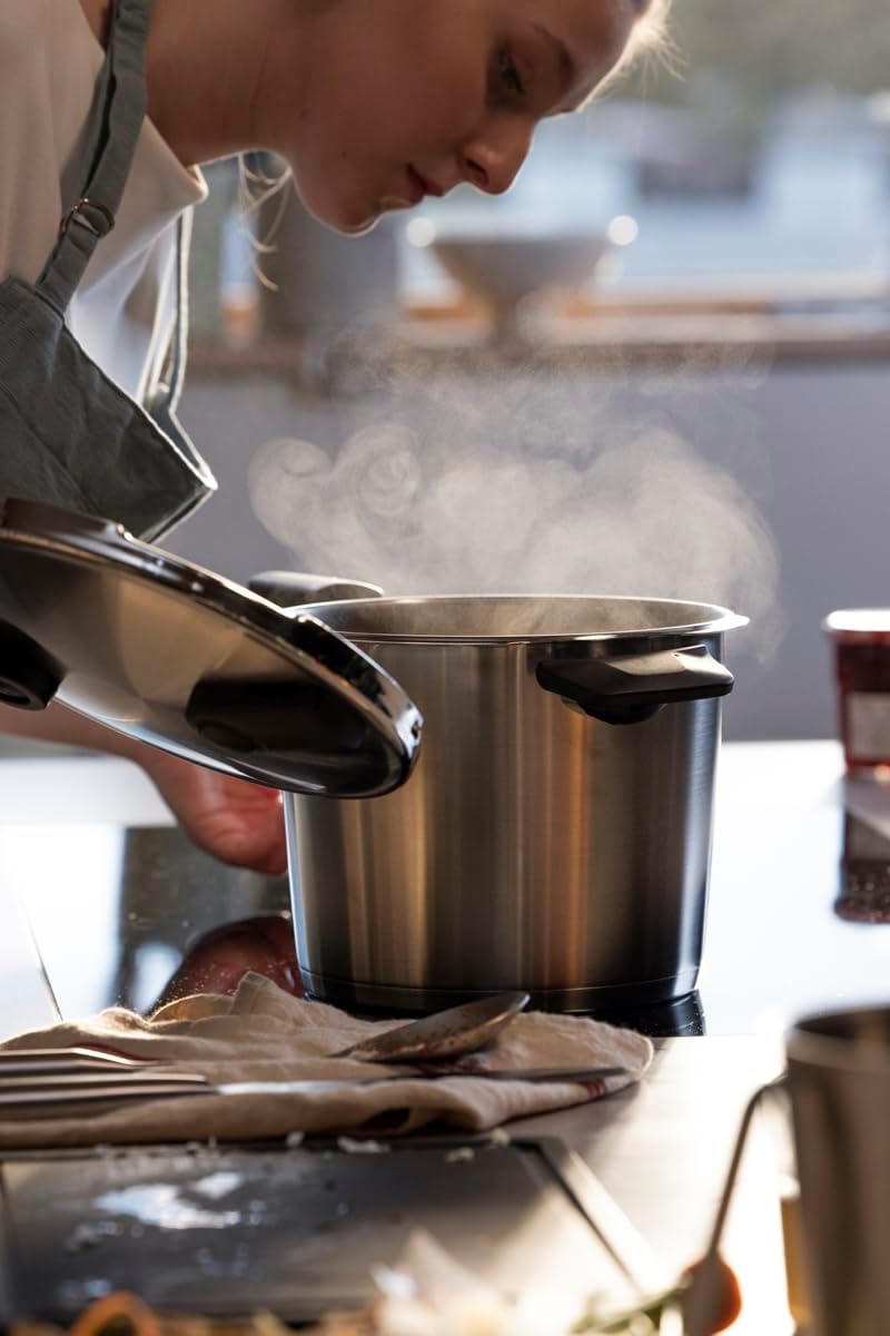 Fissler Vitaquick Premium/Schnellkochtopf-Set 2-teilig, 22 cm (Schnellkochtopf 4,5 L + Schnellbratpf
