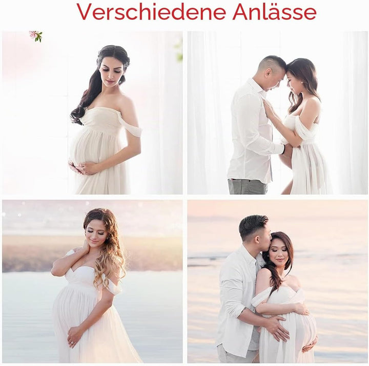 Schwangere Frauen Fotografie Stützen Schwanger Kleid Maternity Gown Split Front Foto Shoot Kleid Mut