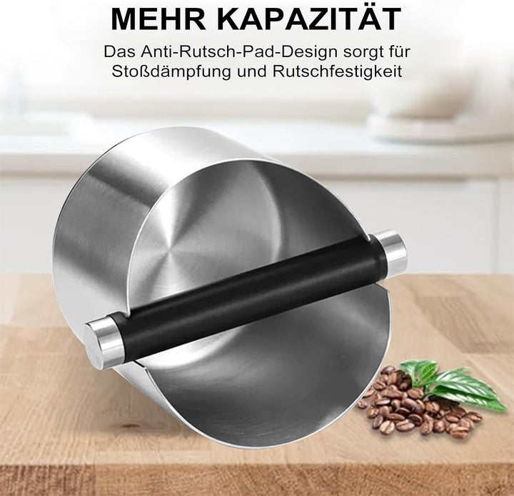 Kaffee Klopf Box, Abklopfbehälter für Siebträger, Knock Box für Kaffeesatz, mit Abnehmbarer Knock Ba