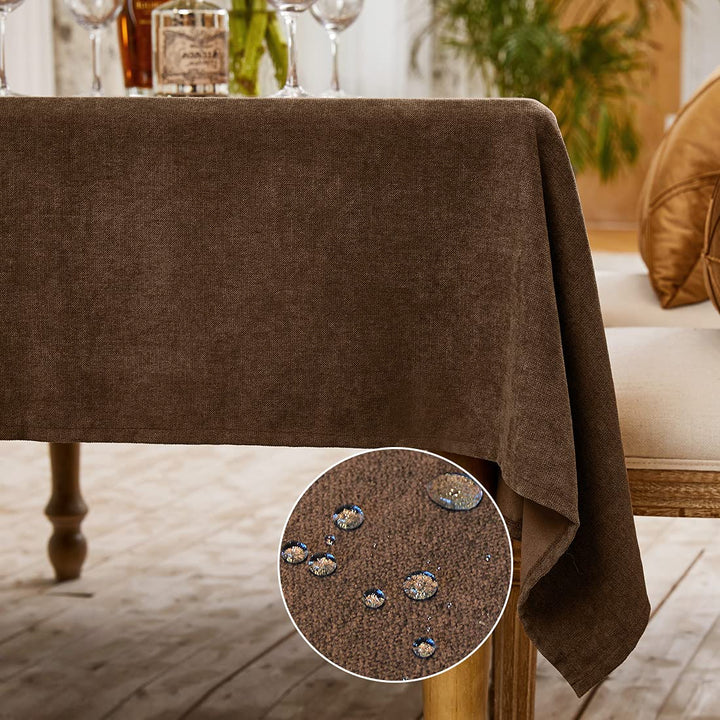 WAITER TREE Tischdecke Hochwertig Tischdecke Abwaschbar Tischtuch Pflegeleichte Tischdecke Flaumopti