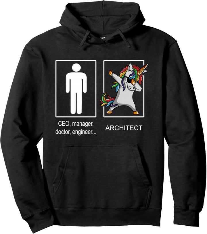 Coole Einhorn Architekt Architektur Geschenk Idee Pullover Hoodie