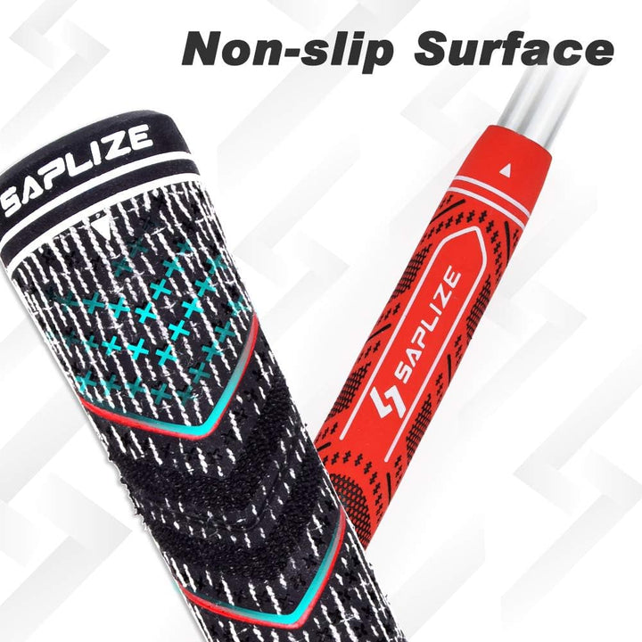 SAPLIZE Golf Grips Mittelgrosse 13 Griffe mit vollständigem Regripping-Kit Allwetter-Compound-Hybrid