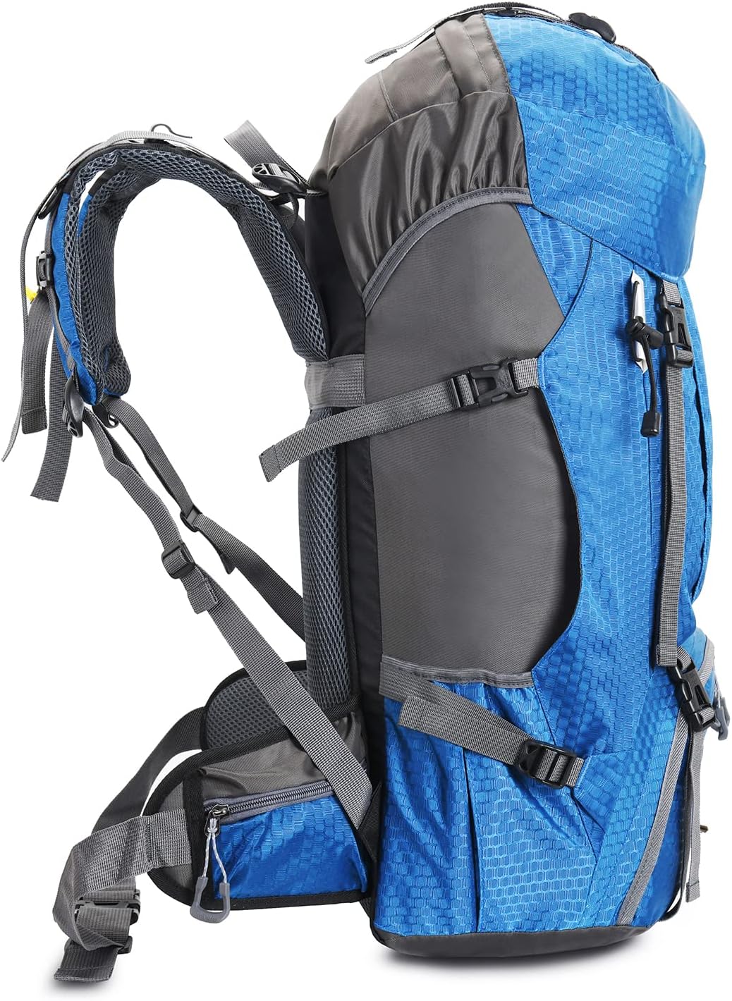 Bseash 60L Wasserdichter leichter Wanderrucksack mit Regenschutz, Outdoor Sport Tagesrucksack Multif