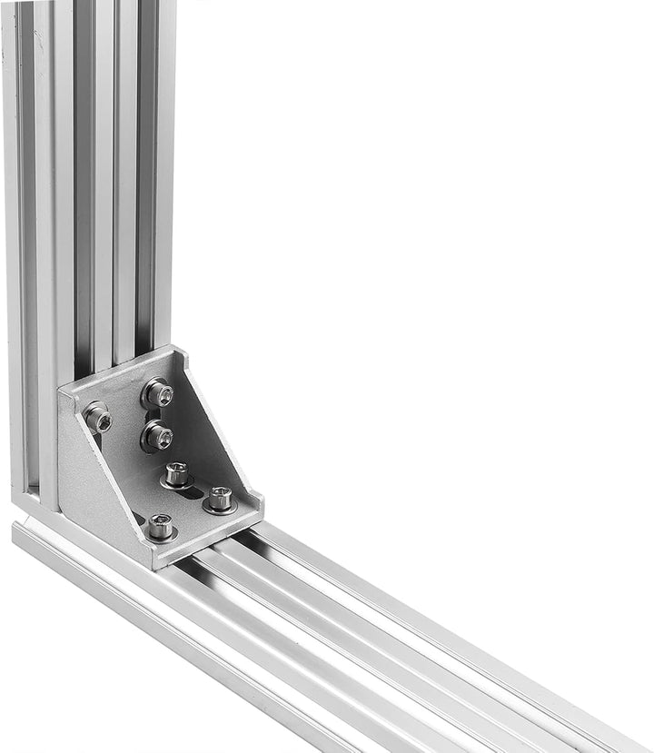 4x EYPINS Befestigungsmaterial Winkel, Aluprofil 80x80 Nut 8 Aluminium Winkelverbinder Eckwinkel Eck