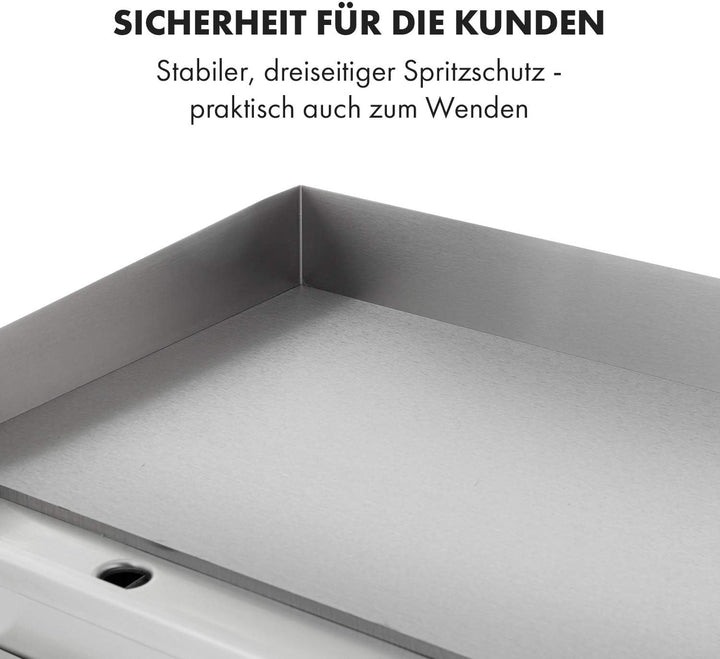 Klarstein Elektrogrill, Grillplatte, Elektrische Grillplatte, Tischgrill, Elektrogrill aus Edelstahl