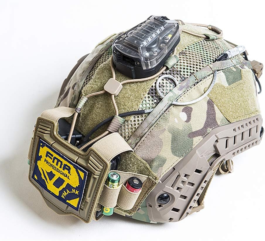 FMA Helmüberzug Balancing Gewicht Tasche Tasche Elastische Batterie Halter für taktische Maritime He