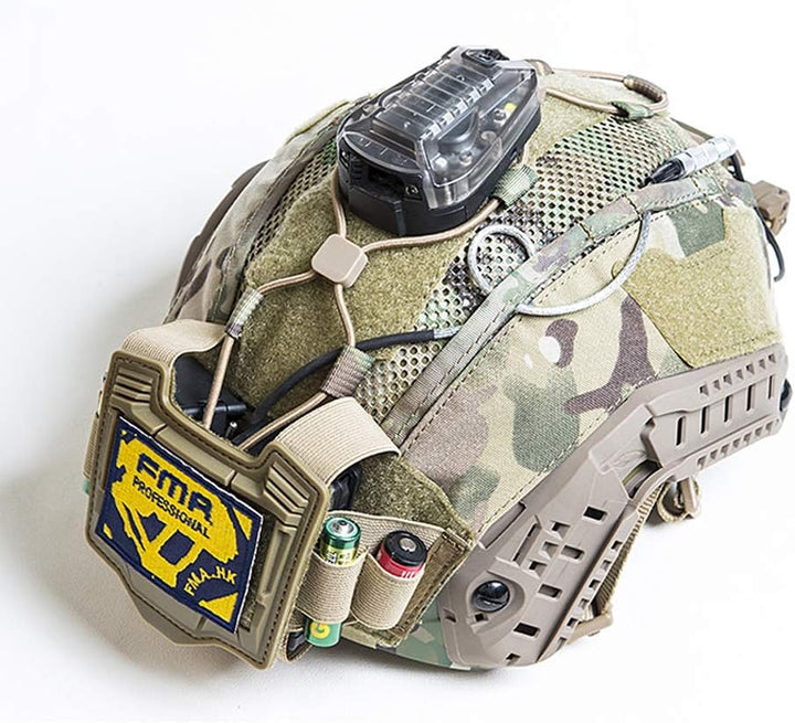 FMA Helmüberzug Balancing Gewicht Tasche Tasche Elastische Batterie Halter für taktische Maritime He