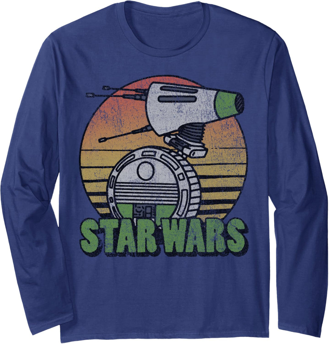 Star Wars: The Rise Of Skywalker D-O Retro Line Portrait Langarmshirt