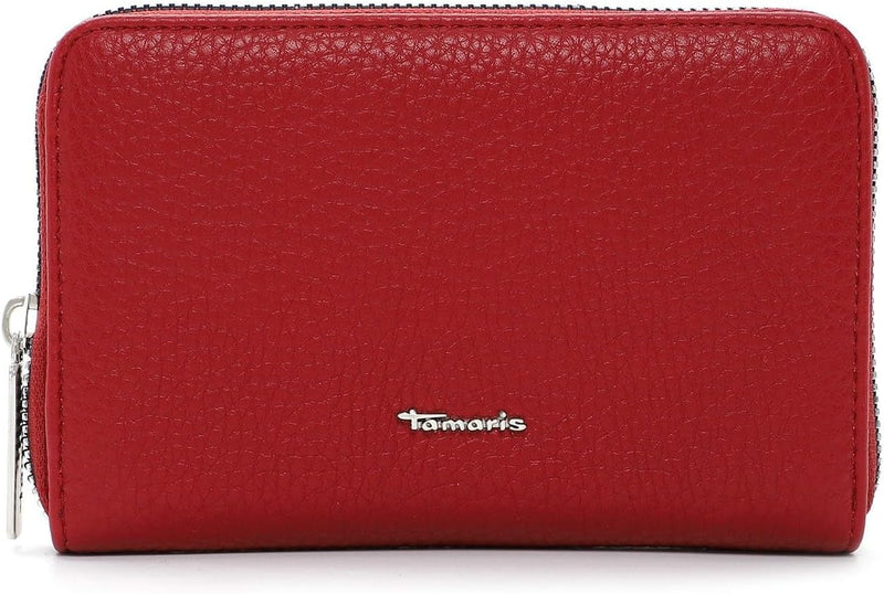 Tamaris Geldbörse Malou 32494 Damen Geldbörsen Uni Einheitsgrösse Red 600, Einheitsgrösse Red 600