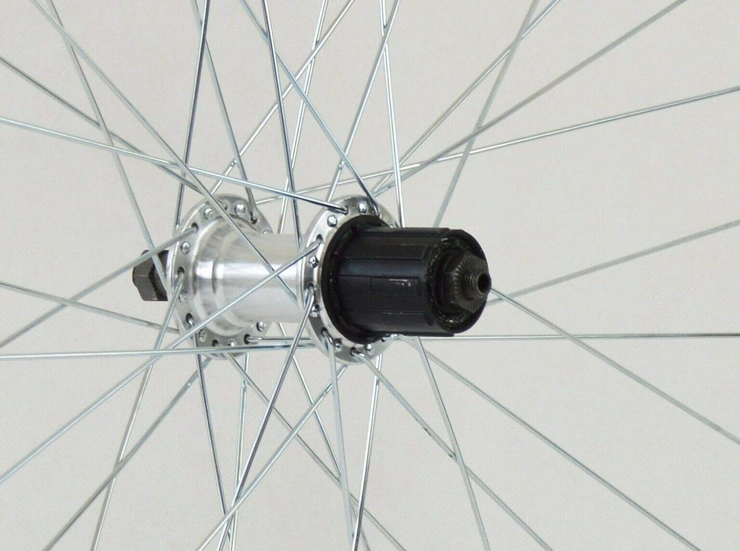 Redondo 26 Zoll Hinterrad Laufrad Hohlkammer V Profil Felge Silber