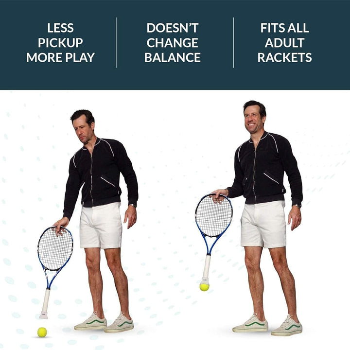 Pop-It, Einfaches Aufheben von Tennisbällen für Ihren Schläger Weiss/opulenter Garten Standard, Weis