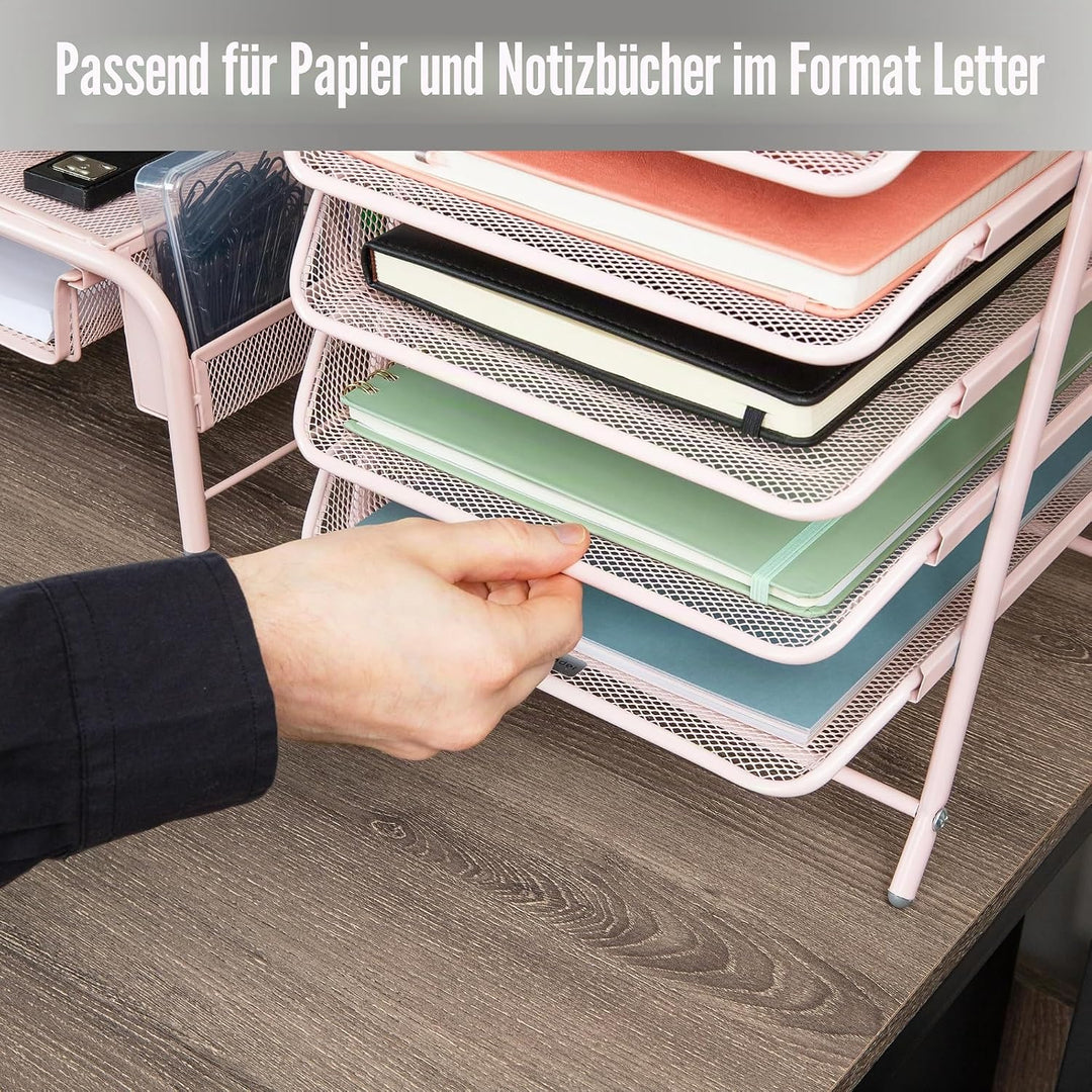 Mind Reader Netzwerk-Kollektion Papierablage mit 5 Ebenen, Aktenaufbewahrung, Schreibtisch-Organizer