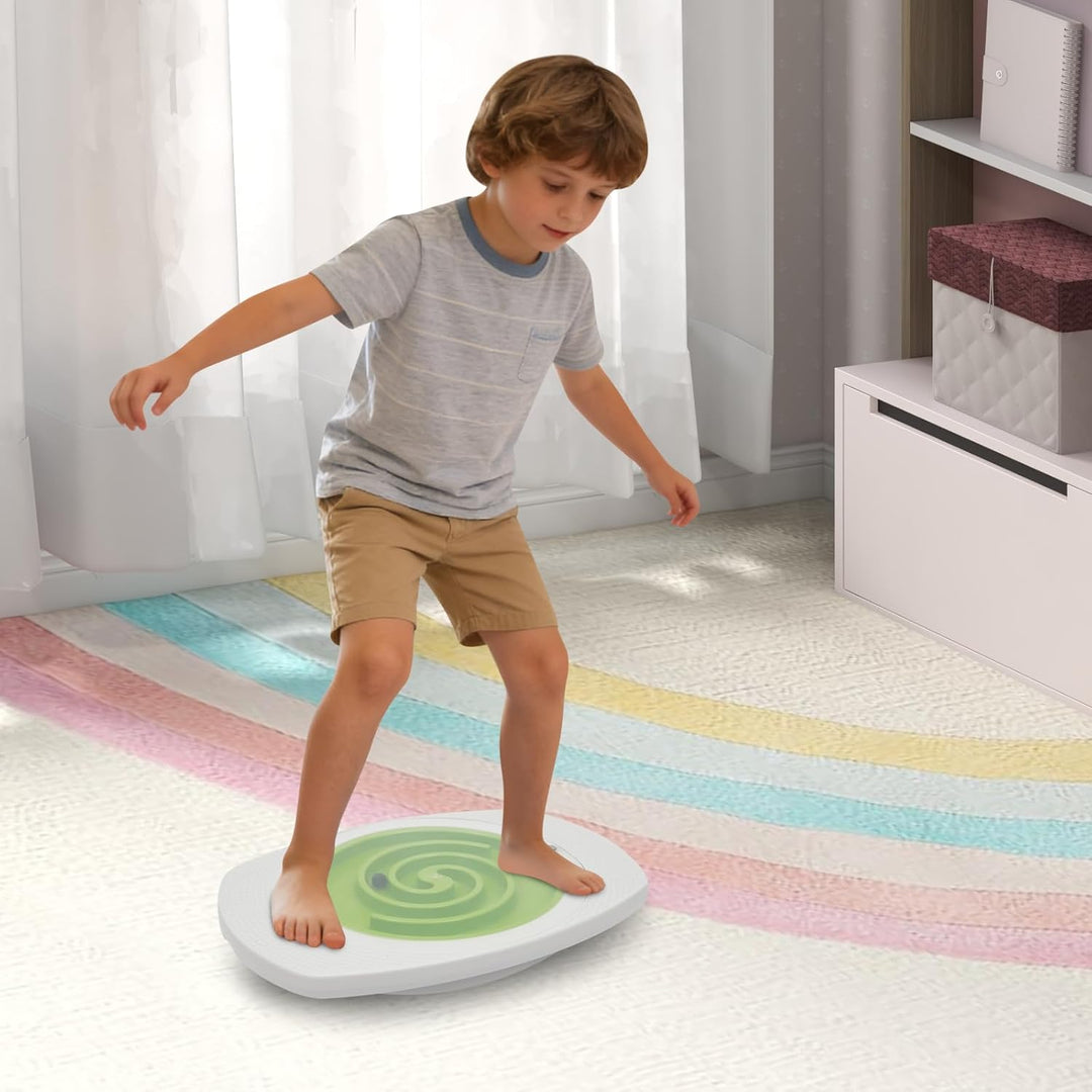 Kinder Balance Board mit Labyrinth, Geschicklichkeits- & Gleichgewichtstrainer ab 3 Jahren, fördert