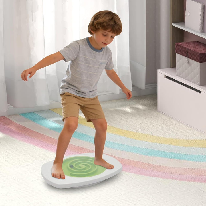 Kinder Balance Board mit Labyrinth, Geschicklichkeits- & Gleichgewichtstrainer ab 3 Jahren, fördert