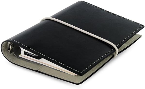 Filofax 27846 Domino Pocket Organiser, schwarz, schwarz