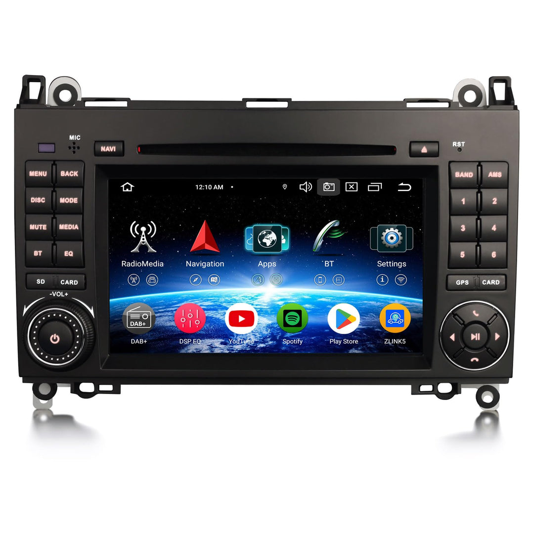 Erisin 7 Zoll 8-Kern 4GB+64GB Android 14 Autoradio GPS Navigation für Mercedes A/B-Klasse W169 W245