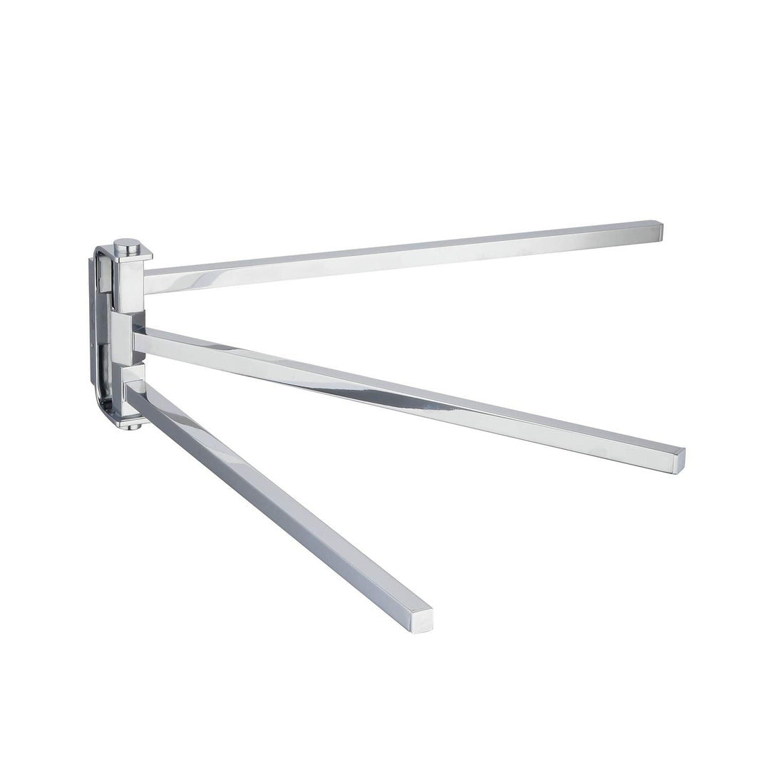Handtuchhalter Handtuchstange 3 Armen Elegance 180° drehung Wandmontage Handtuchständer aus Messing，