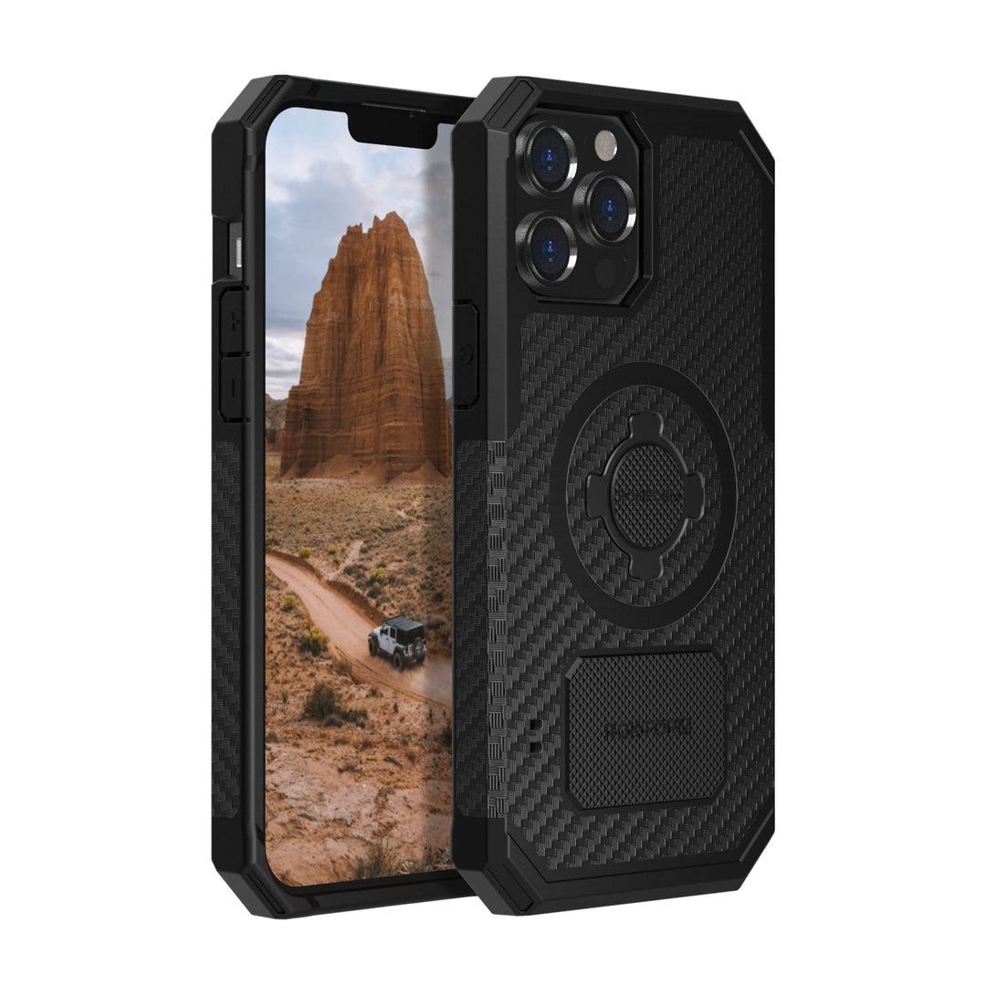 Rokform - iPhone 13 Pro Max Hülle, Rugged Series, Dual Magnet Plus MagSafe kompatibel, magnetische S