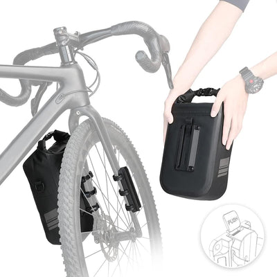 Rhinowalk Fahrradtasche, Gepäckträgertasche, wasserdicht, Fahrradtasche für Gepäckträger, Satteltasc