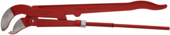 GEDORE red 45degree abgewinkelte Eck-Rohrzange, Spannweite 103 mm/3 Zoll, S-Maul, massiv, Zahnung ve