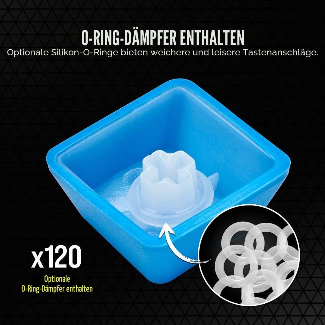 Corsair PBT Double-Shot Pro Keycap Mod Kit, blau, Mod Kit blau