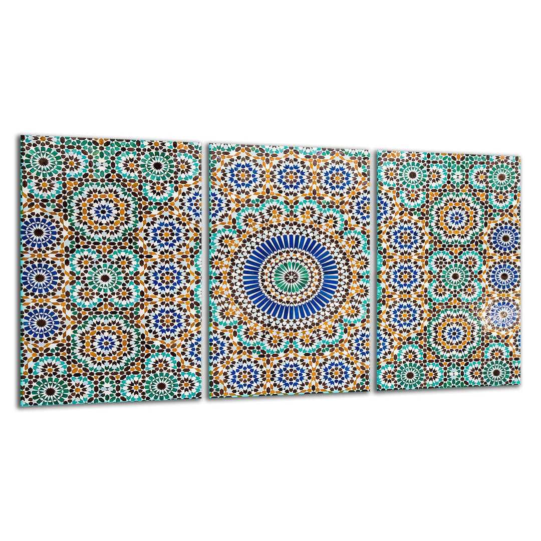 TMK ArtDeko Herdabdeckplatte 3 Teilig 3x30x52 cm - Spritzschutz Herdabdeckung – Herdschutz aus Siche