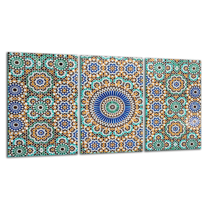 TMK ArtDeko Herdabdeckplatte 3 Teilig 3x30x52 cm - Spritzschutz Herdabdeckung – Herdschutz aus Siche