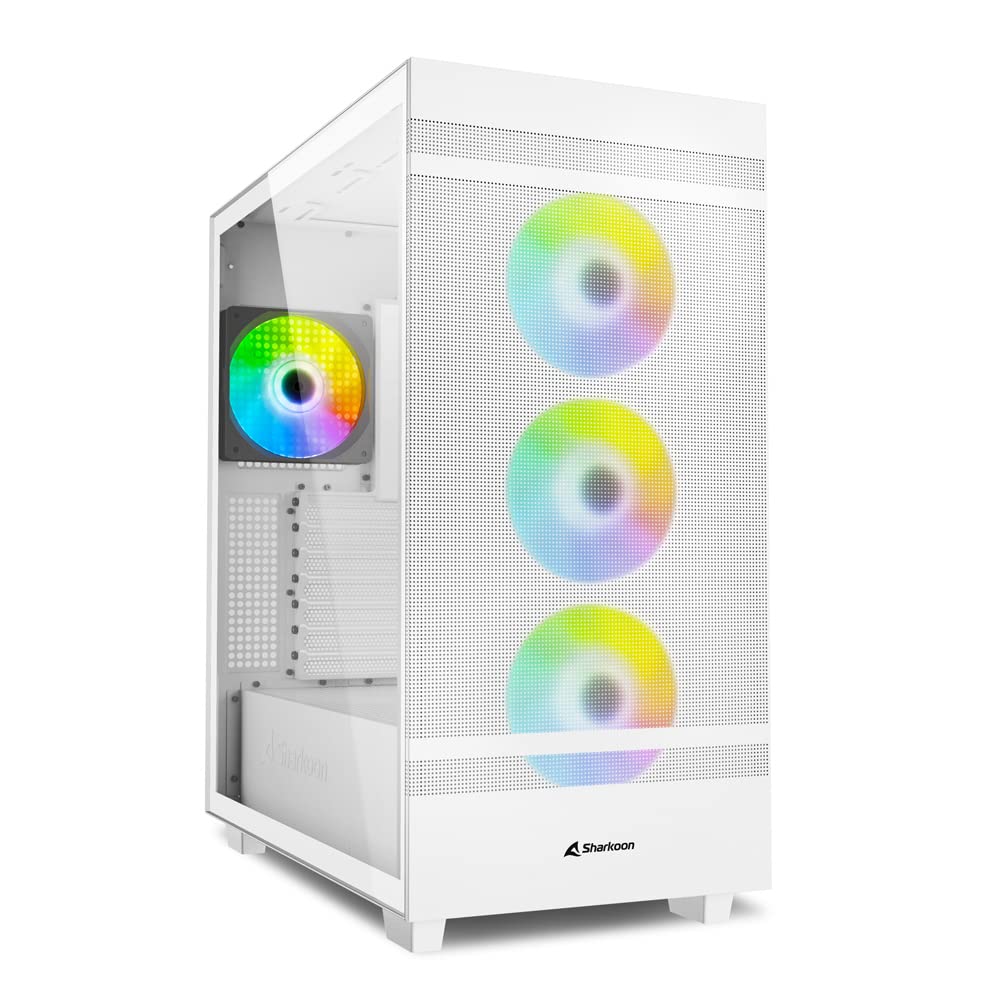 Sharkoon Rebel C50 RGB, ATX PC-Gehäuse, Weiss