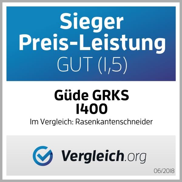 Güde Rasenkantenschneider GRKS 1400 (1200 W, 3-fach einstellbare Schnitttiefe (-13 / -25 / -38 mm),