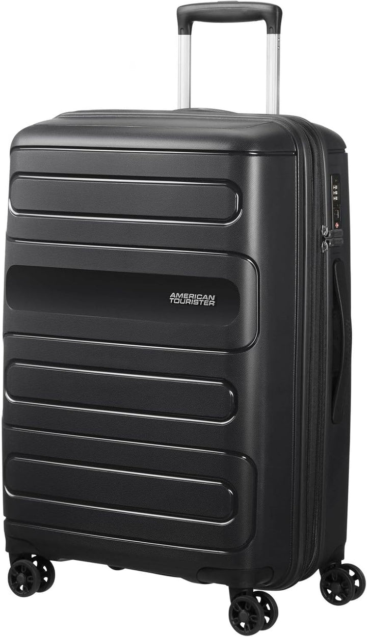 American Tourister Sunside Spinner 68 Erweiterbar, 3.7 KG, 72.5/83.5L, Schwarz (Black) Spinner M (67