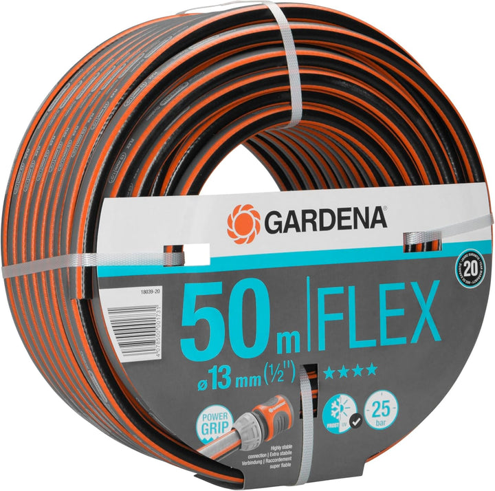 Gardena Comfort FLEX Schlauch 13 mm (1/2 Zoll), 50 m: Formstabiler, flexibler Gartenschlauch mit Pow