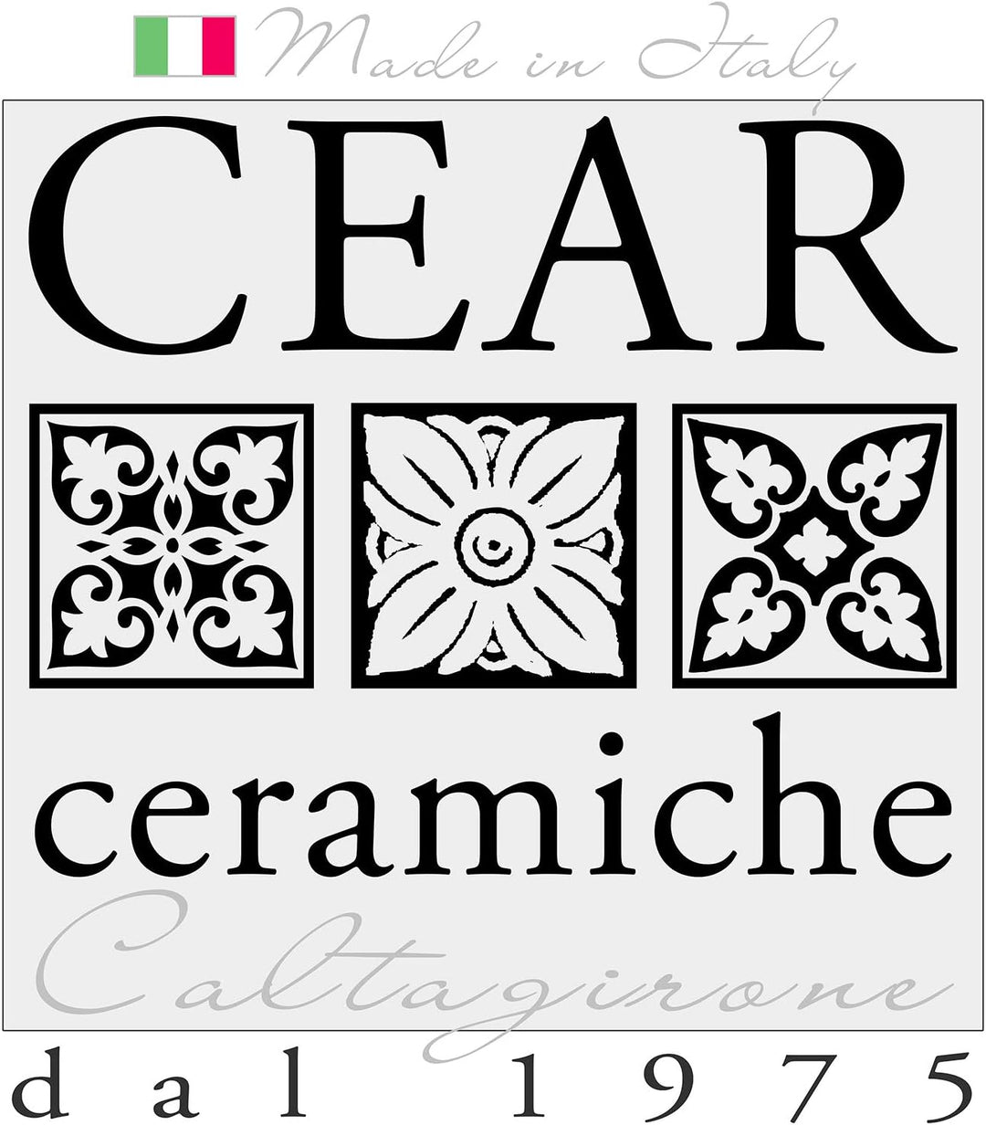 Ceramiche Azzaro & Romano Caltagirone Sizilianische Sonne zum Aufhängen, Durchmesser 21 cm, handgefe