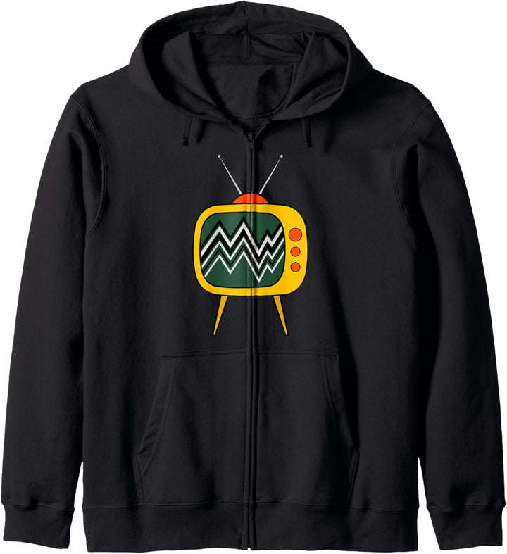 Retro TV Vintage Tube Fernsehen 80er 70er Jahre Nerd Kapuzenjacke