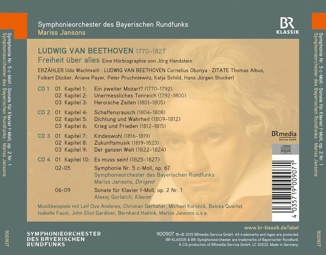 Beethoven: Freiheit über Alles (Hörbiografie + Musik), Audio-CD
