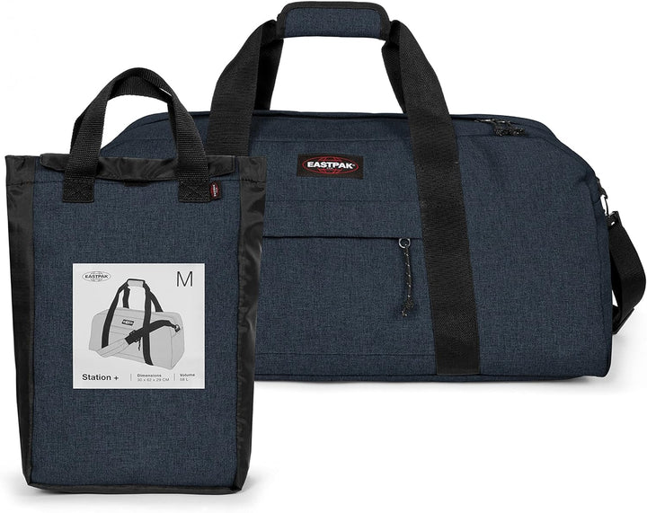Eastpak STATION + Reisetasche, 142 cm, 138 L, Triple Denim (Blau), Triple Denim
