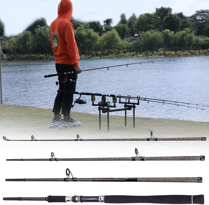 Sougayilang Karpfen Angelrute, Porable High Carbon 4 Pc Rohlinge Karpfen Angelrute für Reisen Süsswa