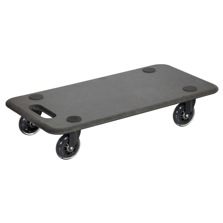 WAGNER Transportroller Transporthilfe I Plattformwagen schwarz für Möbel aus MDF I 57,5 x 30 x 11 cm