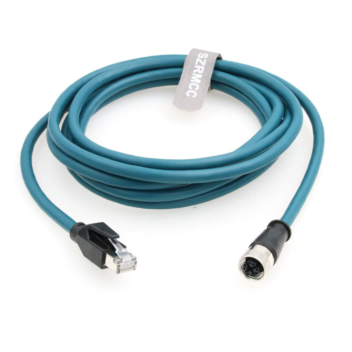 SZRMCC M12 X-Code 8Pin Buchse auf RJ45 Ethernet Kabel Cat6A Hochflexibel Wasserdichtes Netzwerkkabel