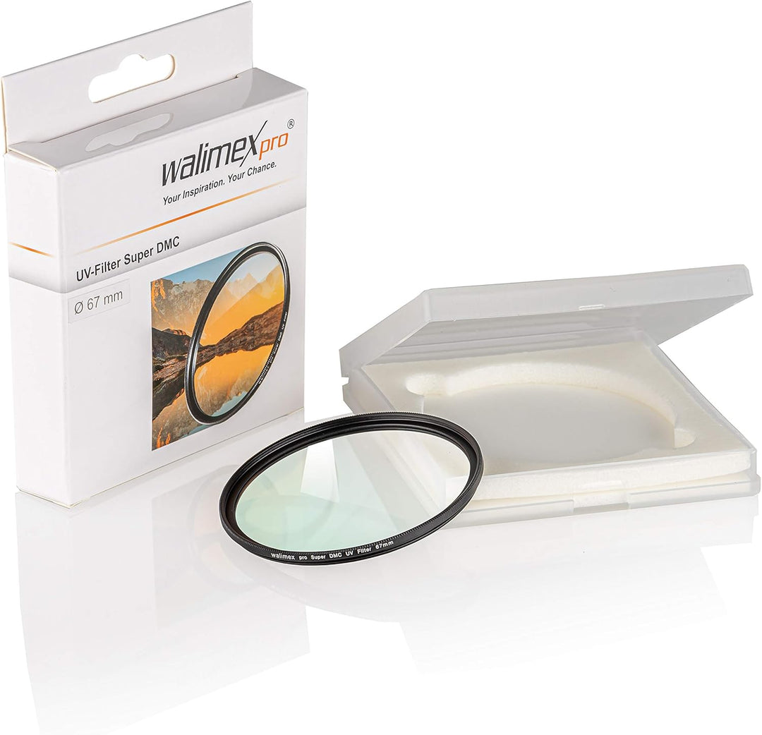 Walimex pro UV-Filter Slim Super DMC 67mm - besonders hochwertiger UV Filter Objektivfilter, Slim nu