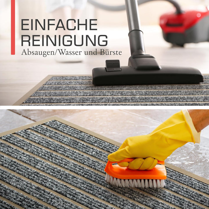 bomoe Fussmatte Aussen 50x80 cm – rutschfest Rostfrei Fussabtreter Aussenbereich – Outdoor-Fussmatte