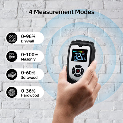 Mcbazel Digital Feuchtigkeitsmessgerät Wand Feuchtemessgerät Mauerwerk Feuchtigkeitsmesser Wand für
